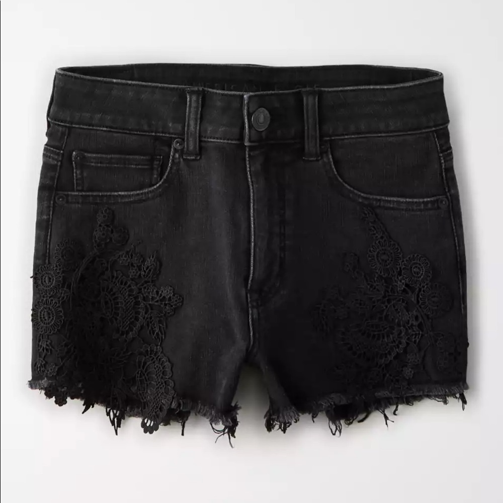 NWOT AE High-Waisted Denim Short Short